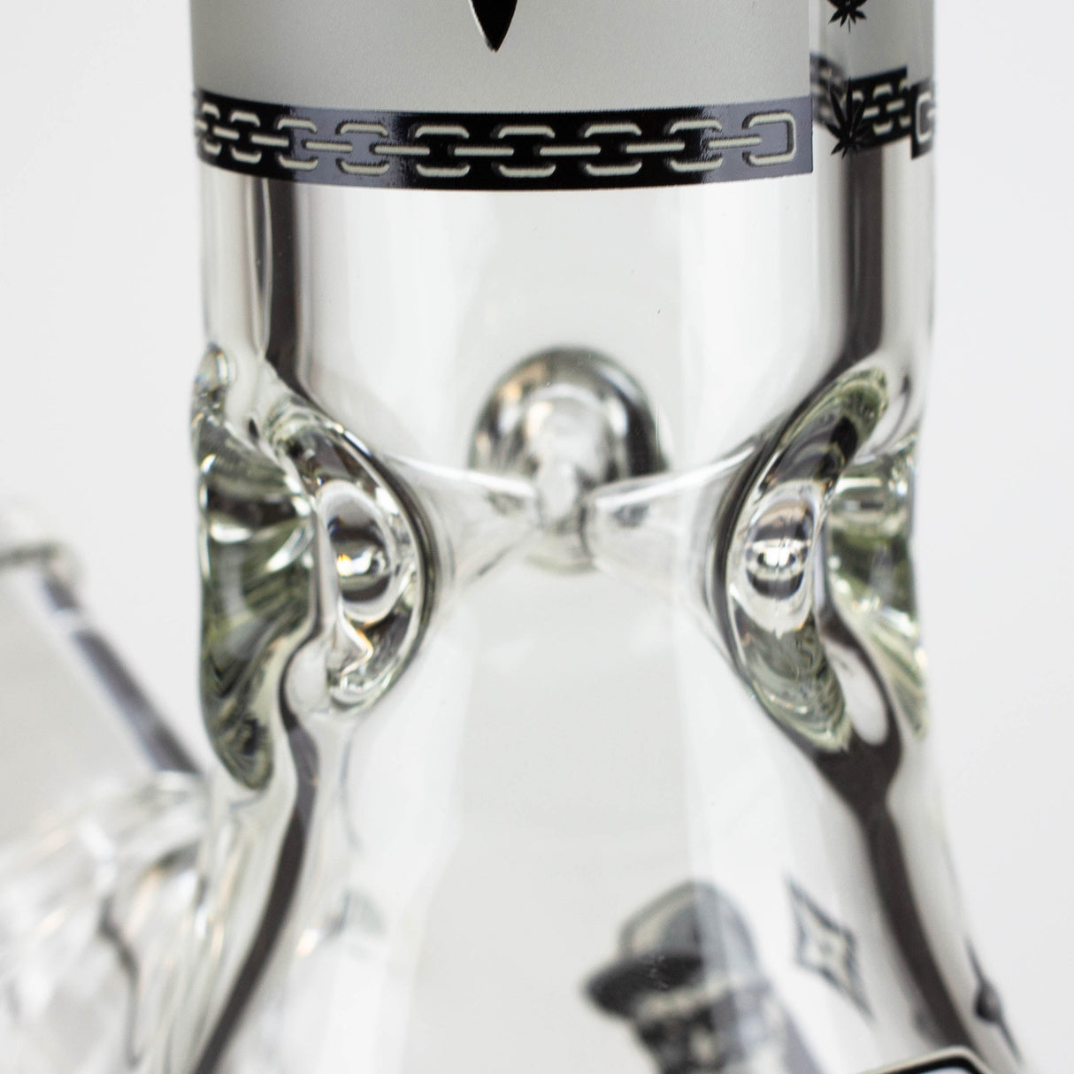 14" Gorilla Glow in the Dark Beaker 7mm Glass Bong JJ Distribution