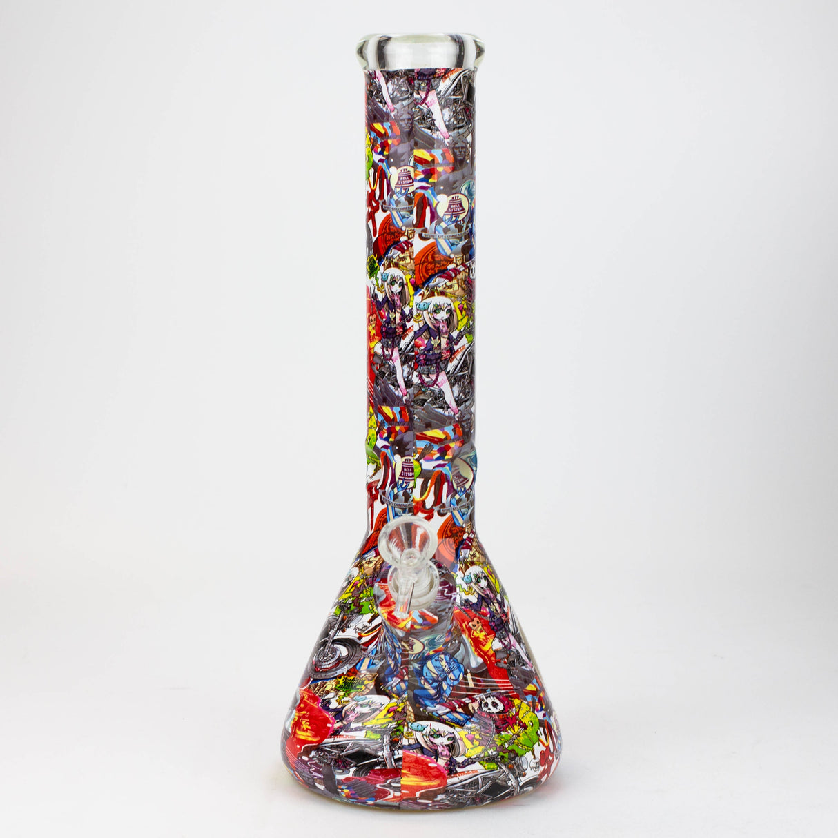 14" Graffiti Wrap Water pipe 9mm Glass Bong JJ Distribution