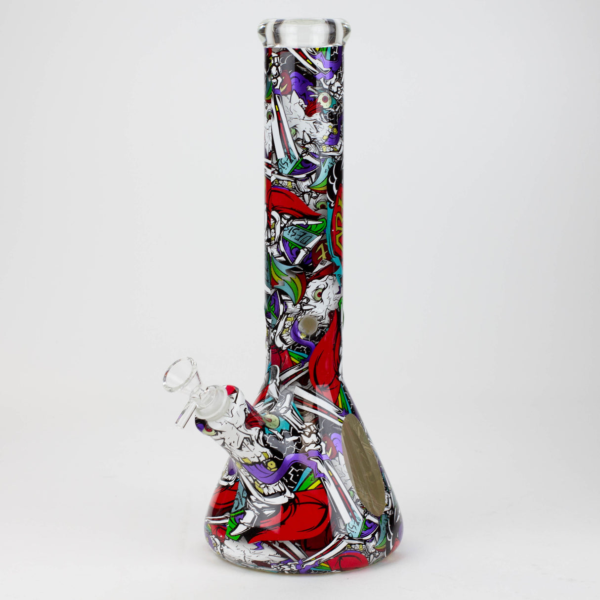 14" Graffiti Wrap Water pipe 9mm Glass Bong JJ Distribution C-Urban