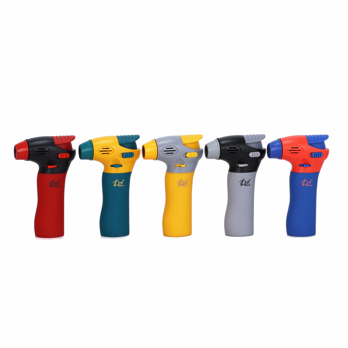 DUCO™ | ULTRA JET 4"– Pastel Rubberized Collection Torch Flame Lighter (Display of 10)