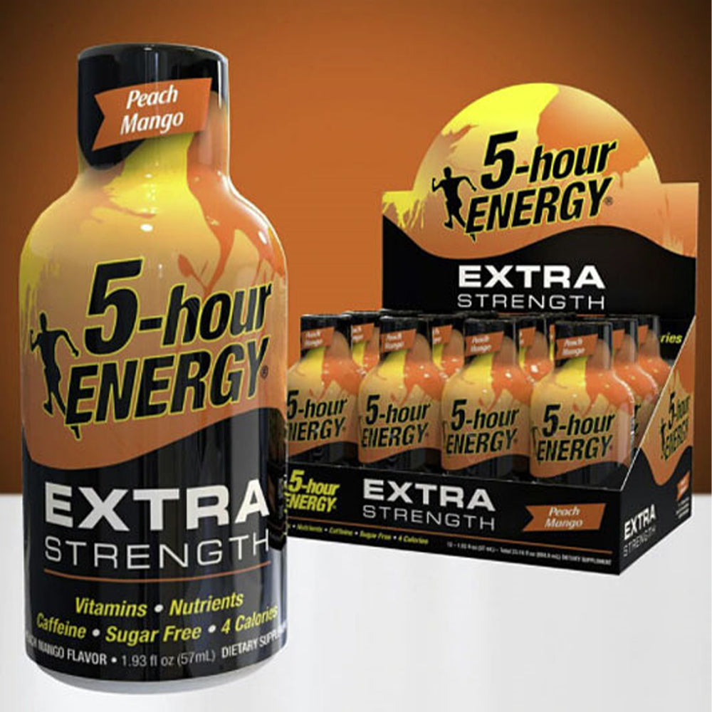 Peach Mango Flavor Extra Strength 5-hour ENERGY Drink Energy Drink ONE