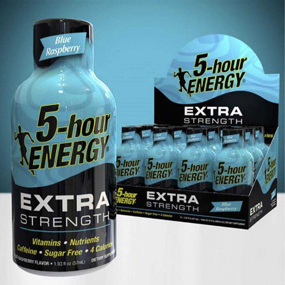 Blue Raspberry Flavor Extra Strength 5-hour ENERGY Drink Energy Drink ONE