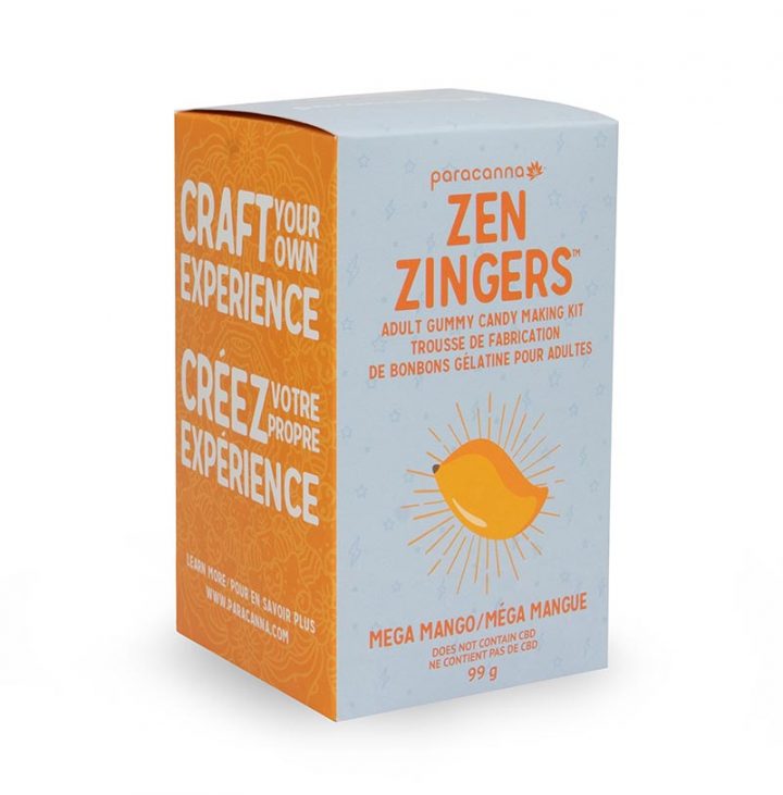 Zen Zingers™ Edibles Gummy Making Kit Edible Mix Paracanna Foods Inc. Mega Mango