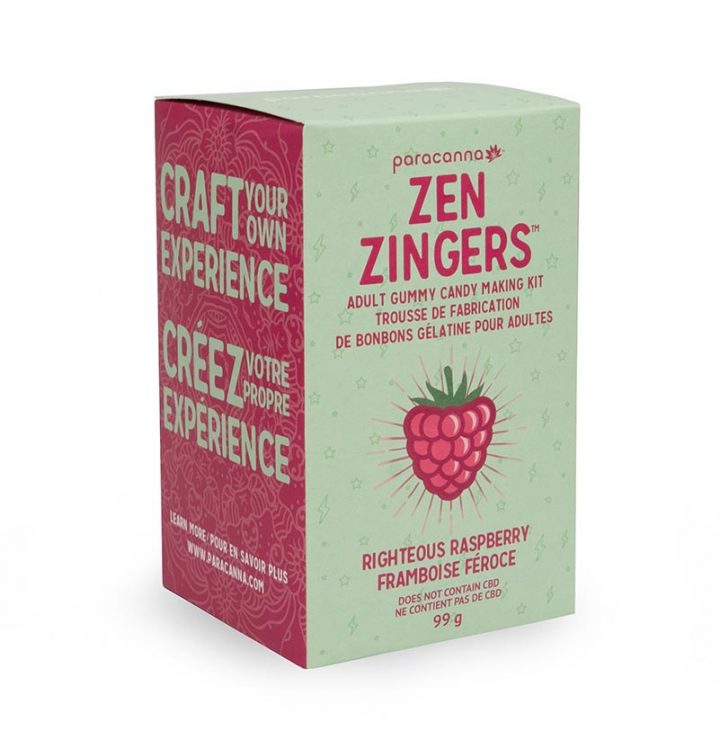 Zen Zingers™ Edibles Gummy Making Kit Edible Mix Paracanna Foods Inc. Righteous Raspberry