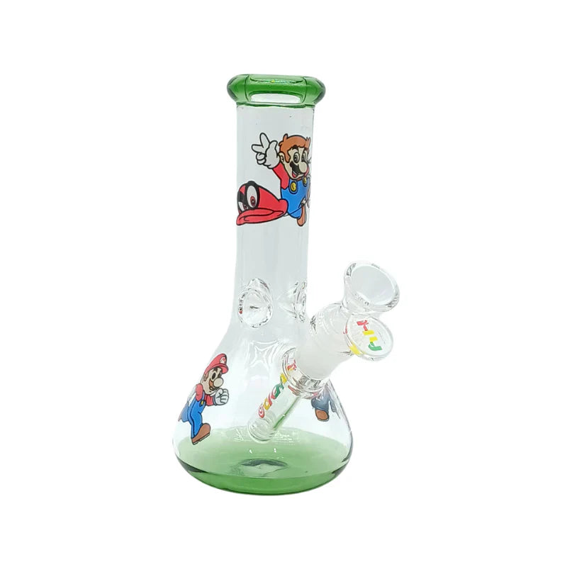 8" Mini Beaker Glass Bong (MST227) Glass Bong The MST Green