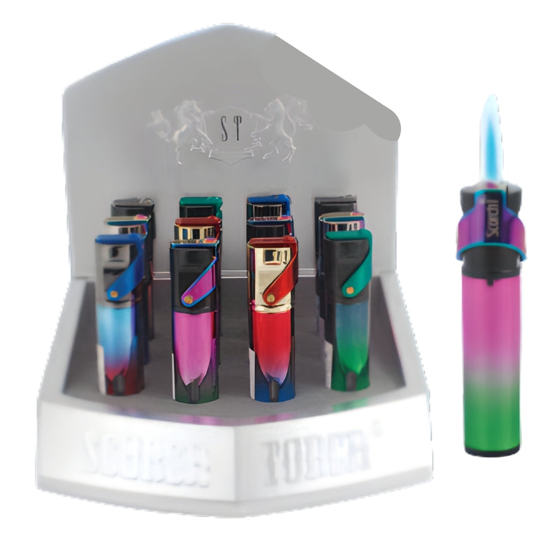 3.5" Cylindrical Single Torch Cigar & Cigarette Scorch Lighter 61855 - 12/Display Torch The MST Default Title