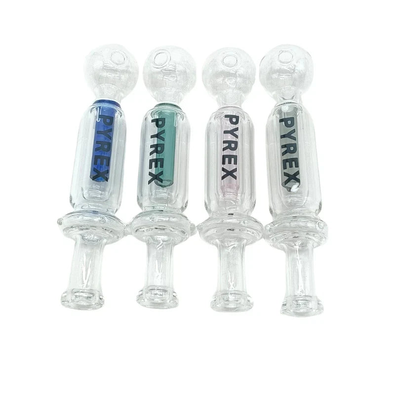 5“ Clear Pyrex Glass Oil Burner Pipe - Assorted (MST213) Oil Burner The MST