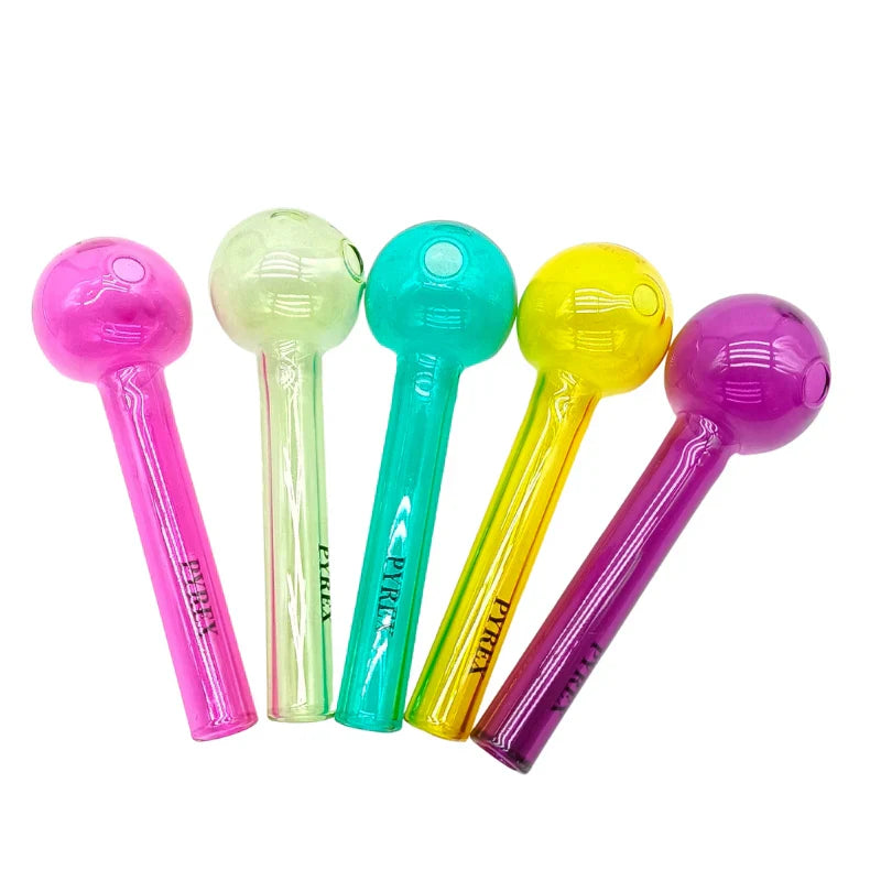 4-Inch Color Glass Hand Pipe (MST251)-100/pack Oil Burner The MST