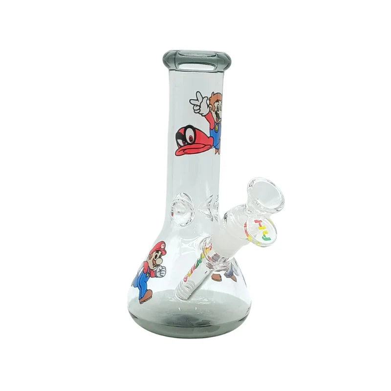 8" Mini Beaker Glass Bong (MST227) Glass Bong The MST Grey