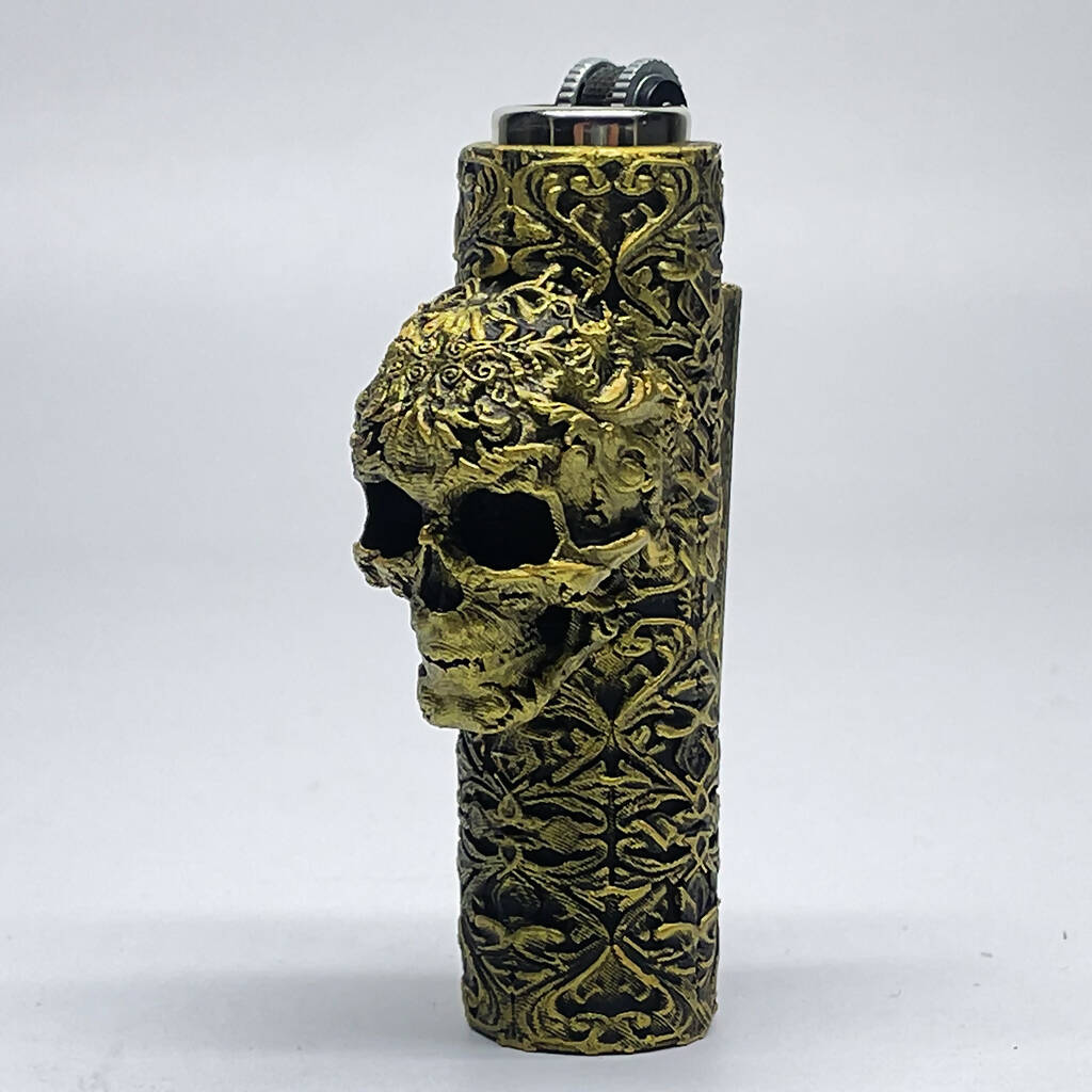 Unique Skull Case Cover for Mini Clipper Lighter Accessory MAD LIGHTER SHOP