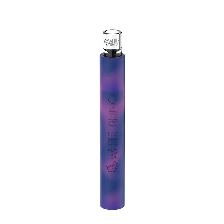 WHITE RHINO | Flip Chillum To Straw - Assorted -Pyrex Tip - 25ct Blunt Cannatron