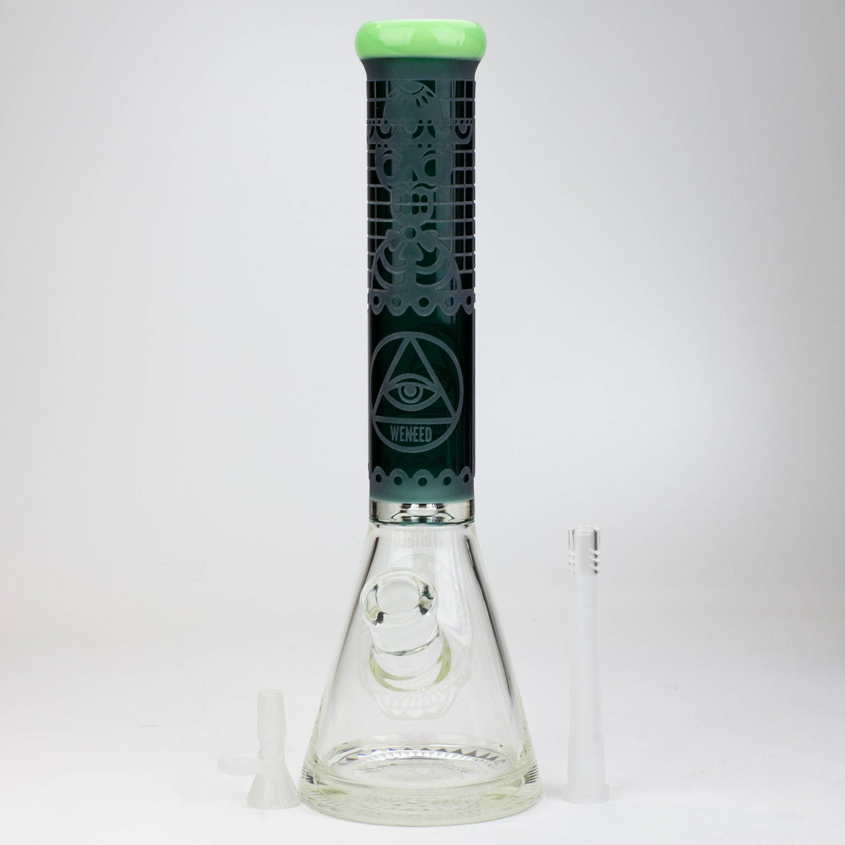 WENEED®-16" Memento Mori Beaker 7mm Glass Bong WENEED®