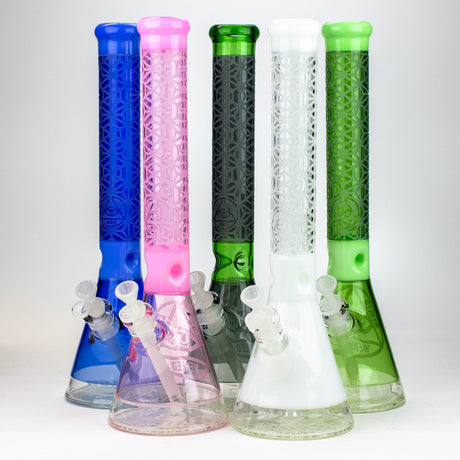 WENEED®-18" Lattice Web Beaker 7mm Glass Bong WENEED®