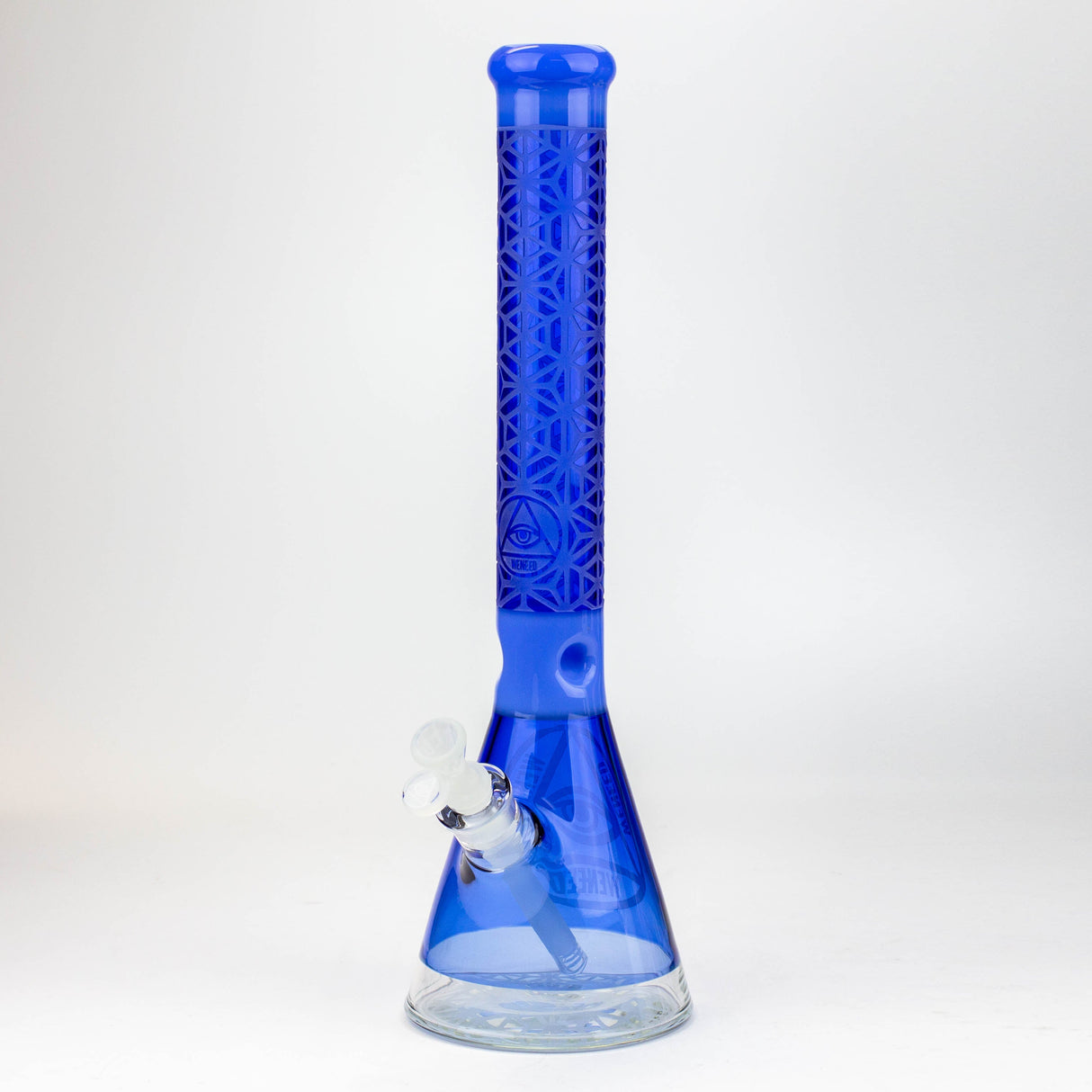 WENEED®-18" Lattice Web Beaker 7mm Glass Bong WENEED® Blue