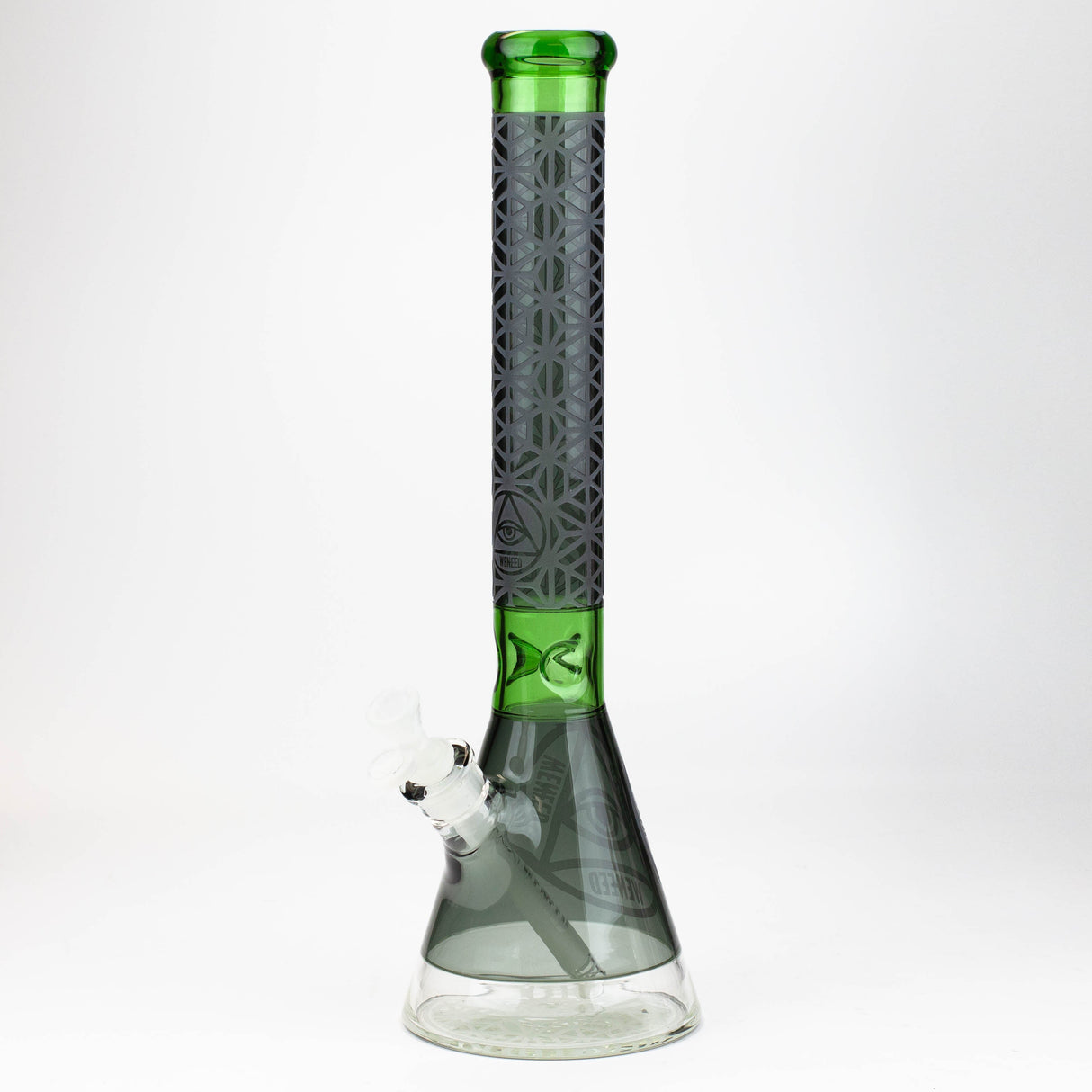WENEED®-18" Lattice Web Beaker 7mm Glass Bong WENEED® Green