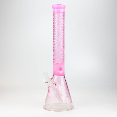 WENEED®-18" Lattice Web Beaker 7mm Glass Bong WENEED® Pink