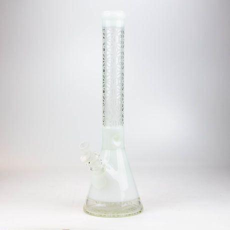 WENEED®-18" Lattice Web Beaker 7mm Glass Bong WENEED® White