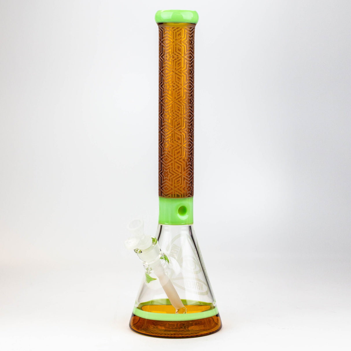 WENEED®-18" Star Party Beaker 7mm Glass Bong WENEED® Mint/Yellow