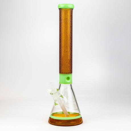 WENEED®-18" Star Party Beaker 7mm Glass Bong WENEED® Mint/Yellow