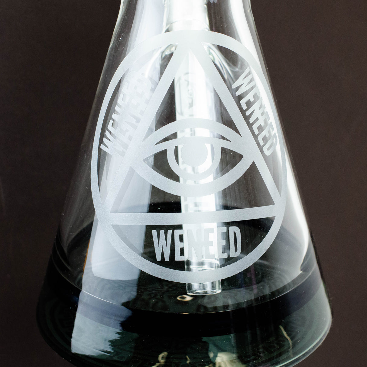 WENEED®-18" Transparent Crucifix Beaker 7mm Glass Bong WENEED®