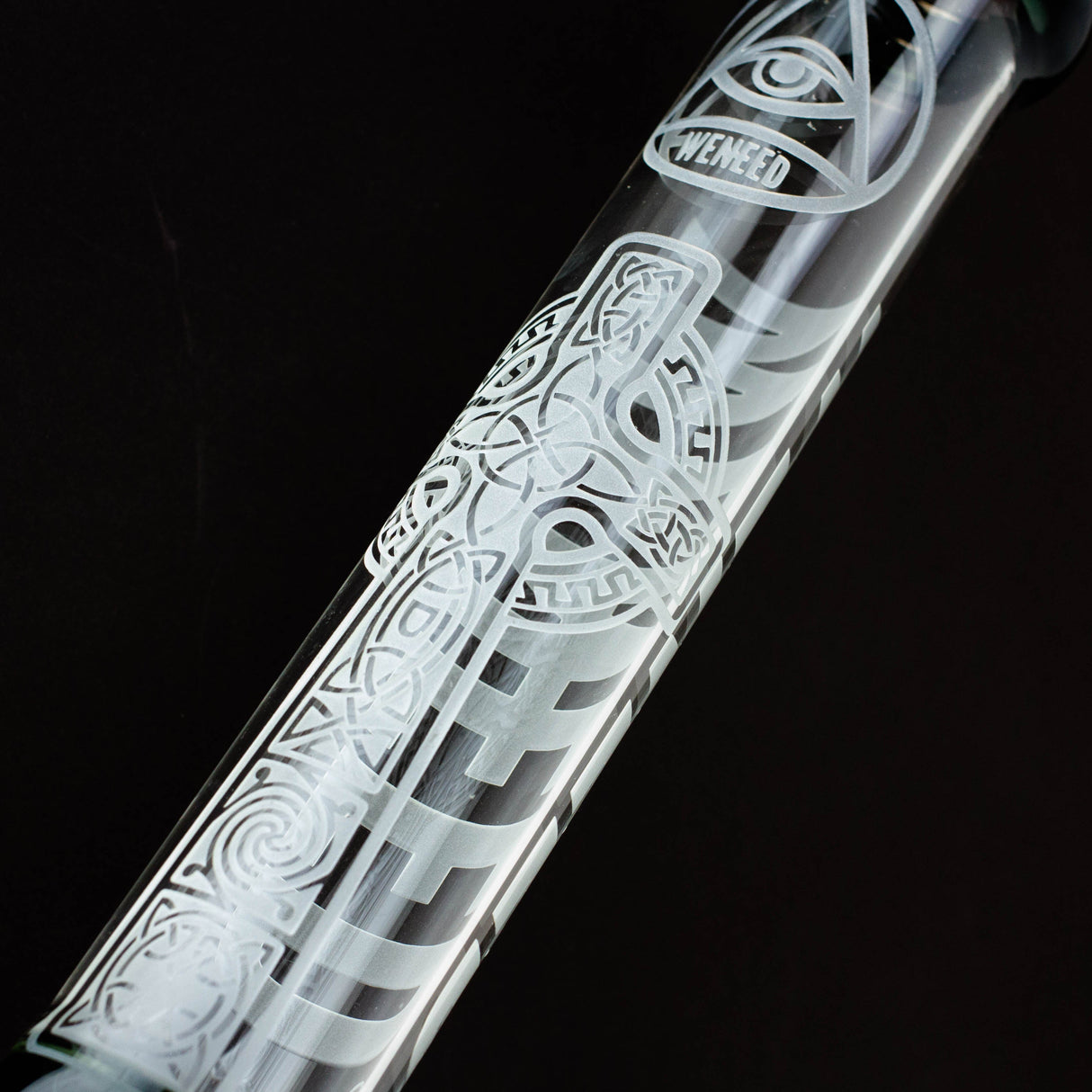 WENEED®-18" Transparent Crucifix Beaker 7mm Glass Bong WENEED®