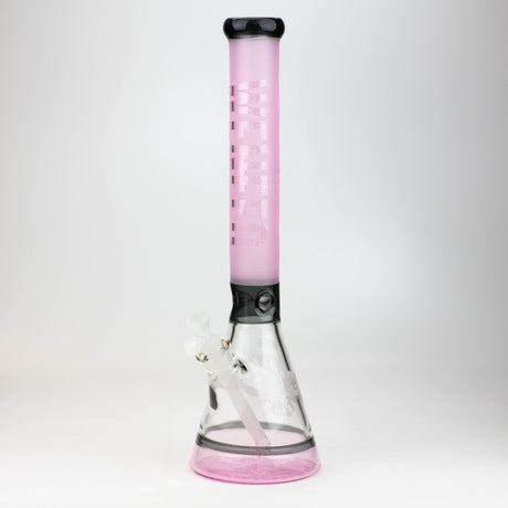 WENEED®-19" Mayan King Beaker 7mm Glass Bong WENEED® Pink