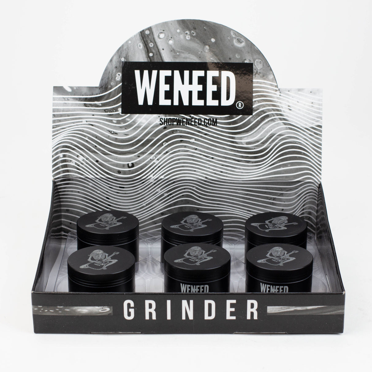 WENEED®-Metallic Skull Grinder 4pts 6Pack Display Pack WENEED®