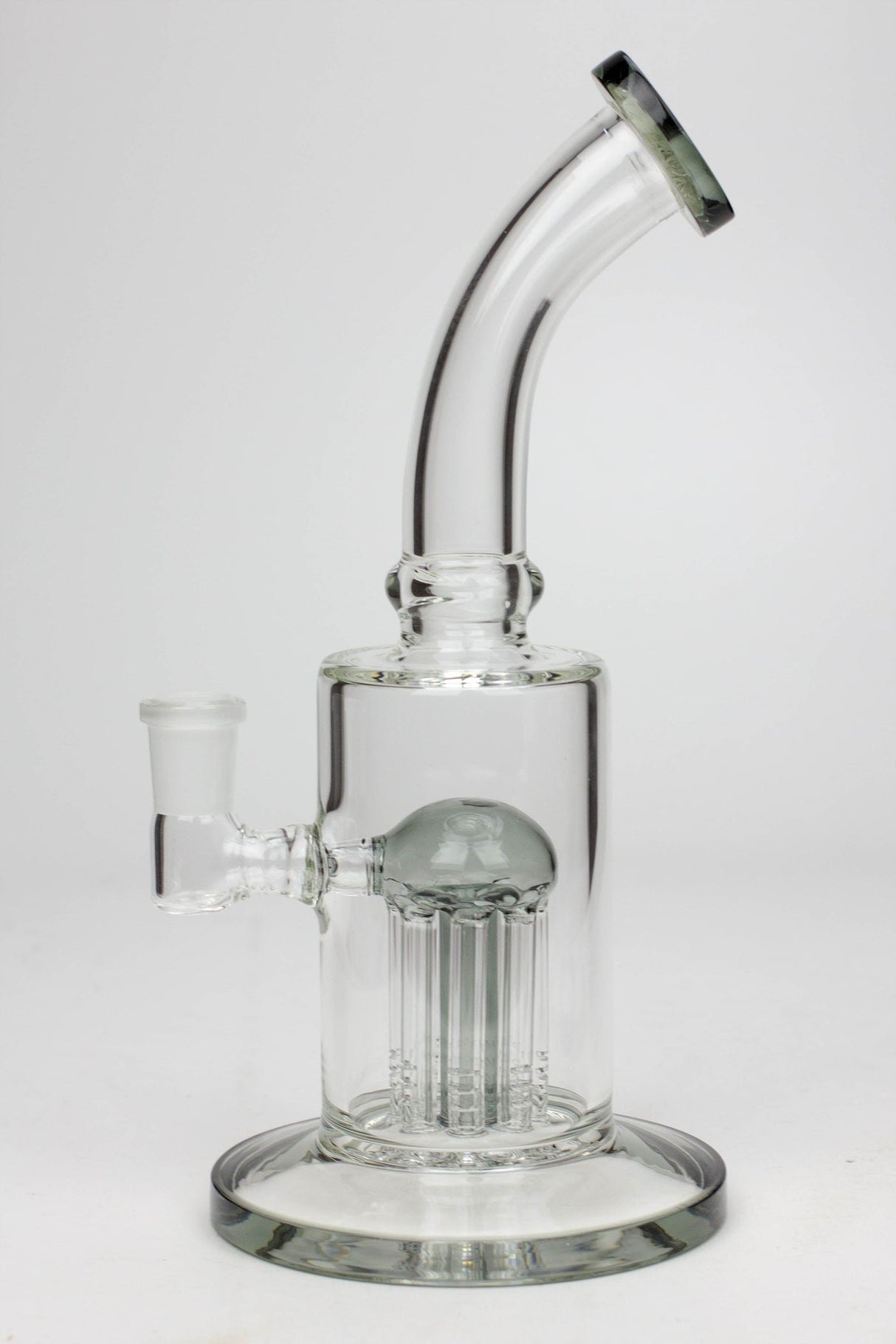 Water Pipe 10 inches with 8 tree arms diffuser Glass Bong Honeybee Herb