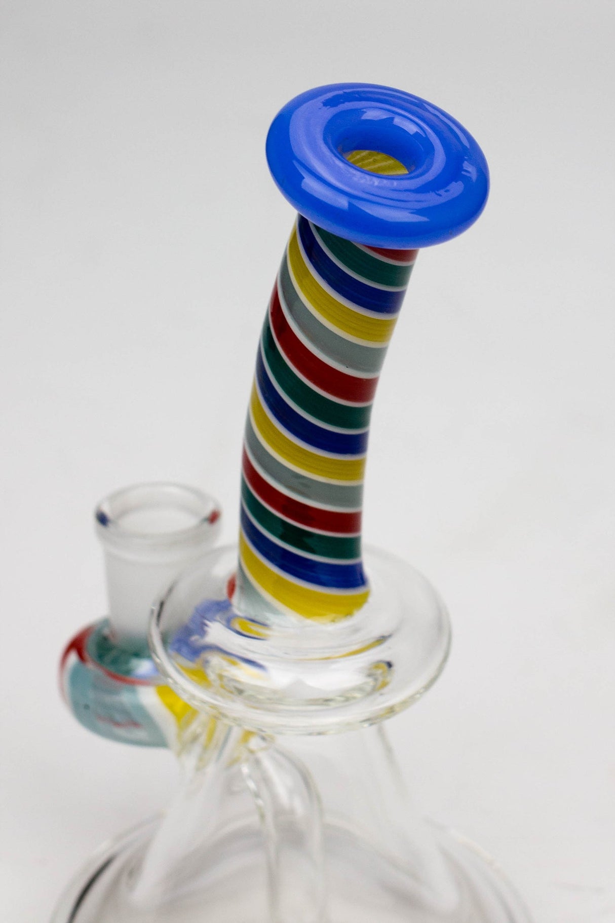 Water Pipe 7 inches rig striped Glass Rig Honeybee Herb