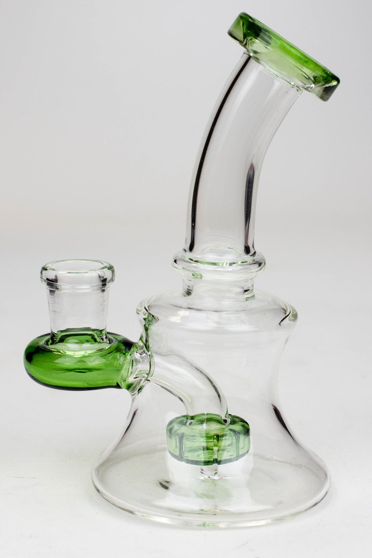 Water Pipe 6 inches rig - Color Glass Rig Honeybee Herb