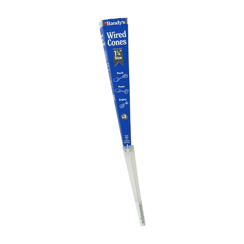 Randy's | Wired Cones 24-Pack-1 1/4 Size Pre-rolled Cone (Display Pack) ONE
