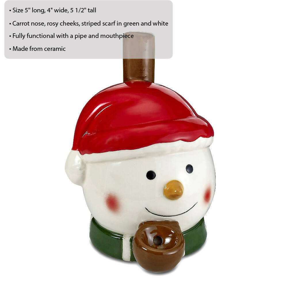 Roast & Toast Snowman Pipe Ceramic Pipe Roast and Toast Gifts