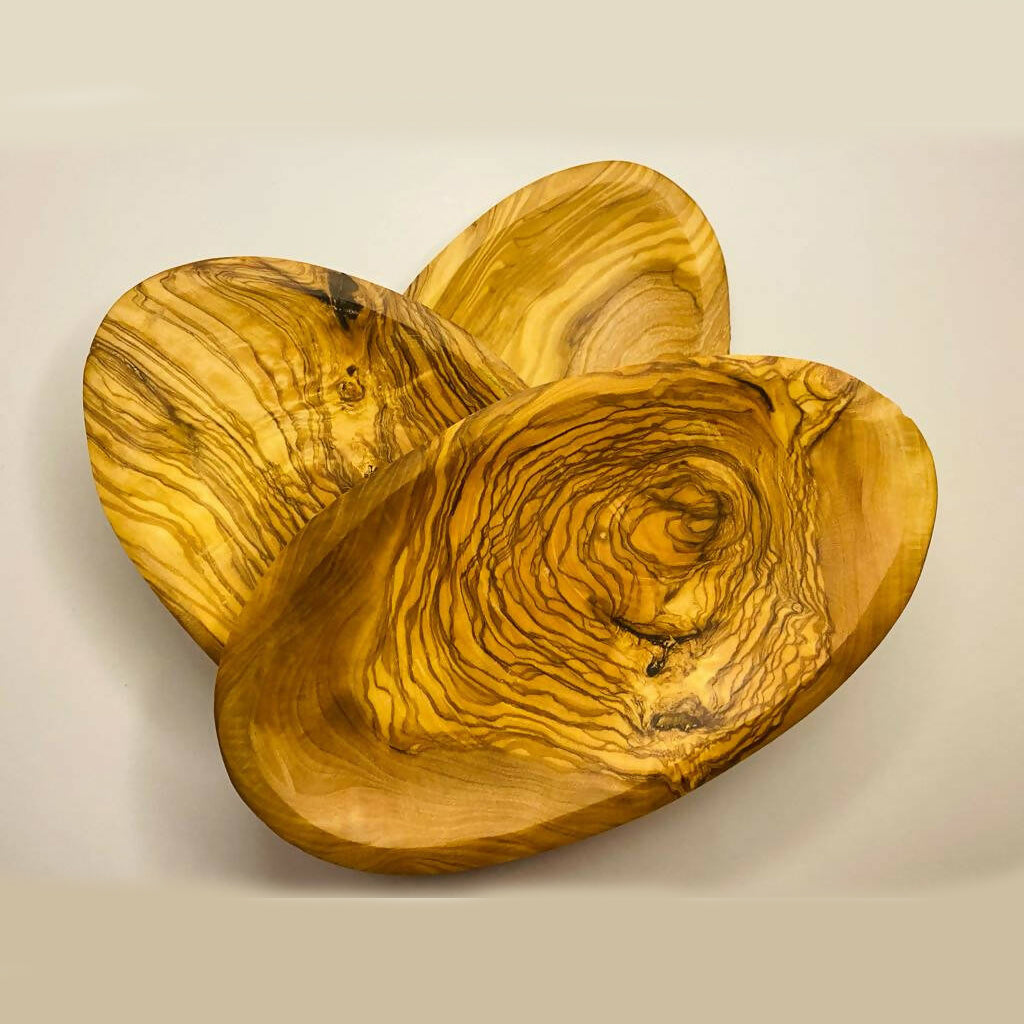 VOW | Olive Wood Oval Rolling Tray/Smoker's Gift Tray Variety Olive Wood