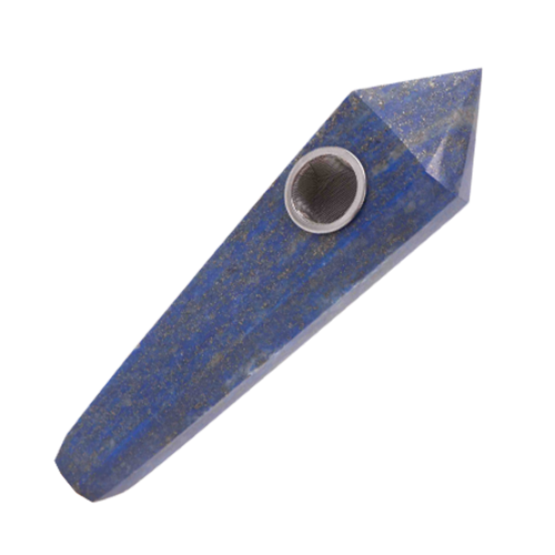QUARTZ PIPE | LAPIS LAZULI Quartz · Stone Pipe Xhaal Inc