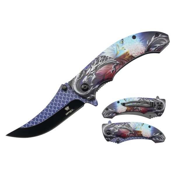 Xtreme | 8″ Folding Pocket Knife – Ergonomic Printed Handle with Liner Lock & Pocket Clip (XTR-DES-25) Folding Knife Canadian Distributor XTR-DES-28