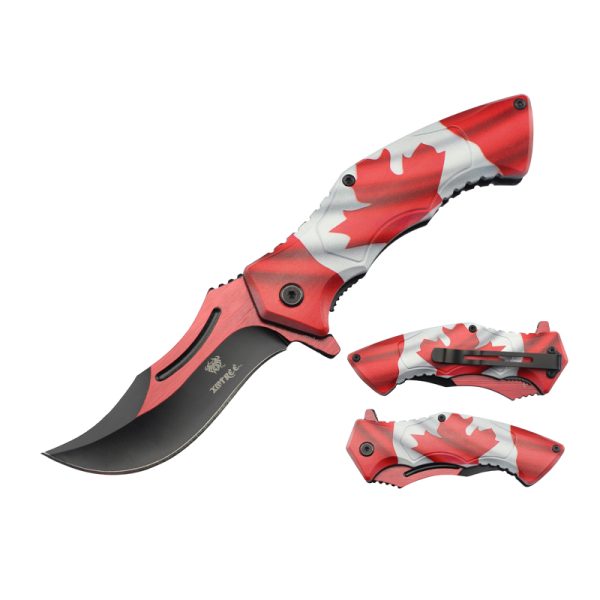 Xtreme | 8″ Folding Pocket Knife – Ergonomic Printed Handle with Liner Lock & Pocket Clip (XTR-DES-25) Folding Knife Canadian Distributor XTR-DES-33