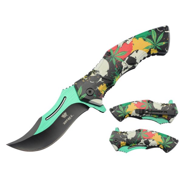 Xtreme | 8″ Folding Pocket Knife – Ergonomic Printed Handle with Liner Lock & Pocket Clip (XTR-DES-25) Folding Knife Canadian Distributor XTR-DES-34