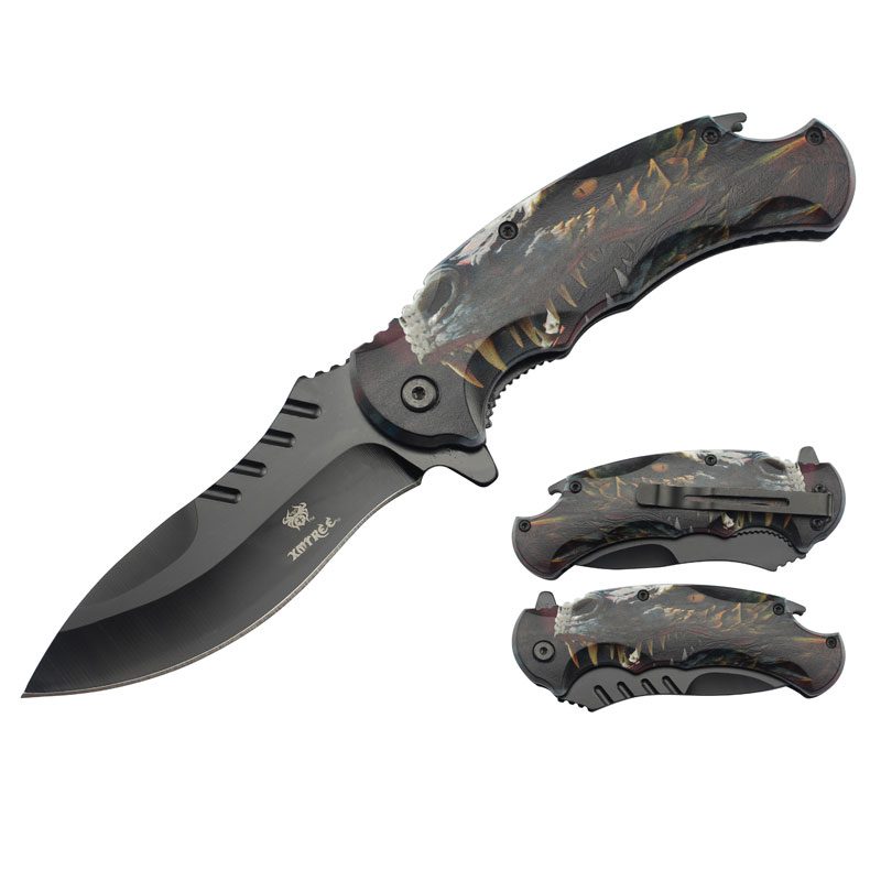 Xtreme | 8.8″ Folding Pocket Knife – Clip Point Blade with Aluminum Handle & Pocket Clip (XTR-DES-7) Folding Knife Canadian Distributor DES-7