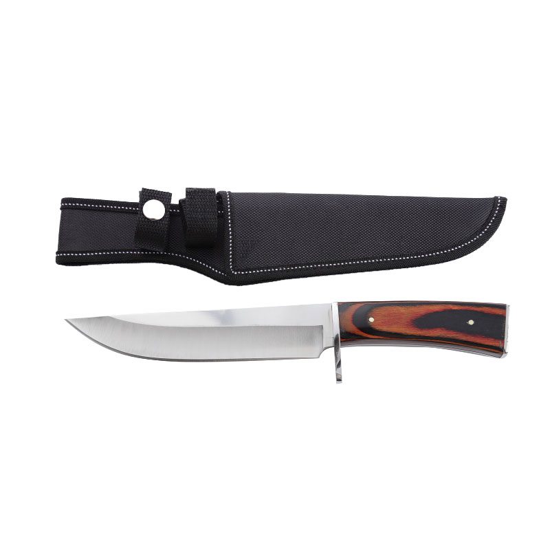 Xtreme | 12″ Hunting Knife – Fixed Blade with Wooden Handle & Sheath (XTR-HKN065) Fixed Blade Knife Canadian Distributor