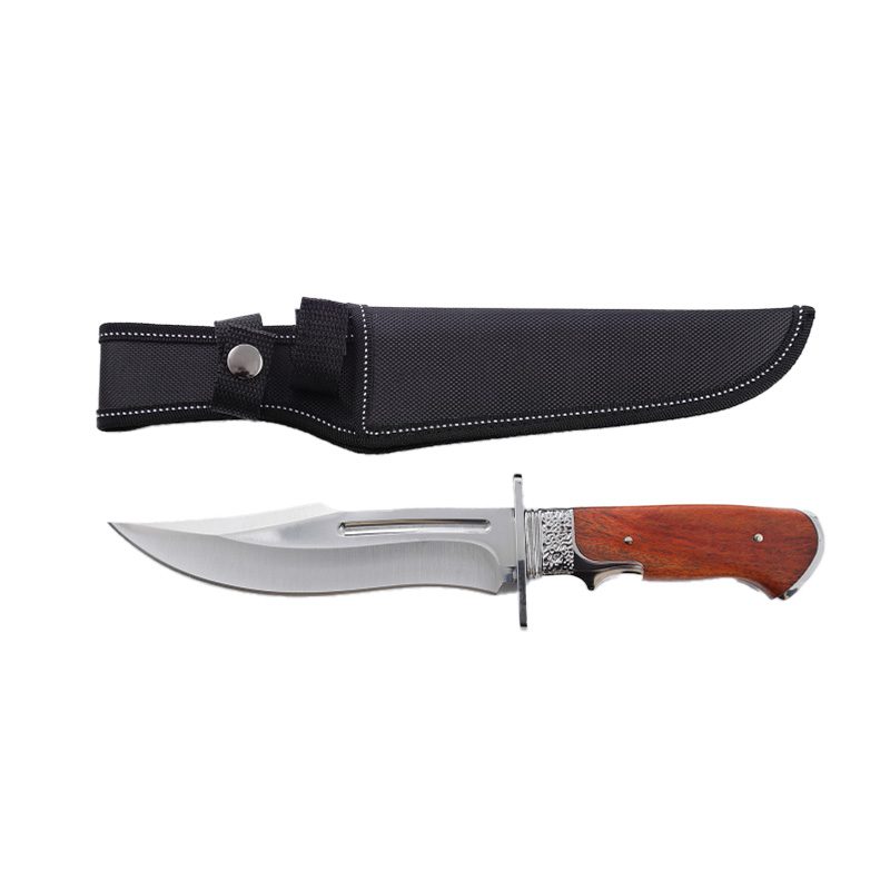 Xtreme | 11.81″ Hunting Knife – Fixed Clip Point Blade with Polished Wooden Handle & Sheath (XTR-HKN088) Fixed Blade Knife Canadian Distributor