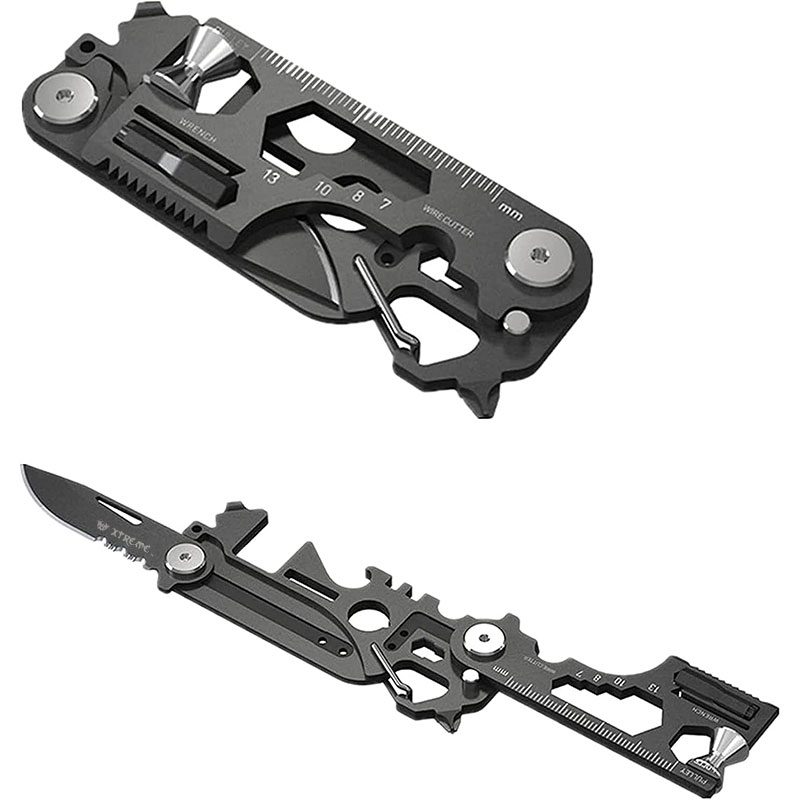 Xtreme | 7.75″ Multifunctional Survival Tool – Pocket Knife with Built-in Gadget Set (XTR-HKN118) Multi Tool · Accessory Canadian Distributor