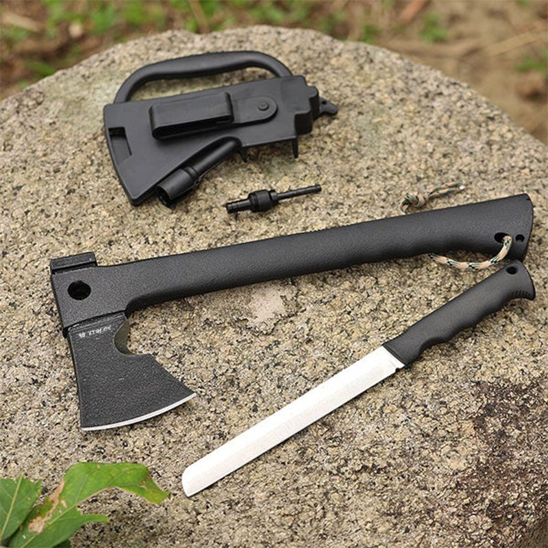 Xtreme | 13.86″ Multipurpose Survival Tomahawk Tool – Axe & Knife Combo with Nylon Handle (XTR-HKN122) Sword · Machete · Axe Canadian Distributor