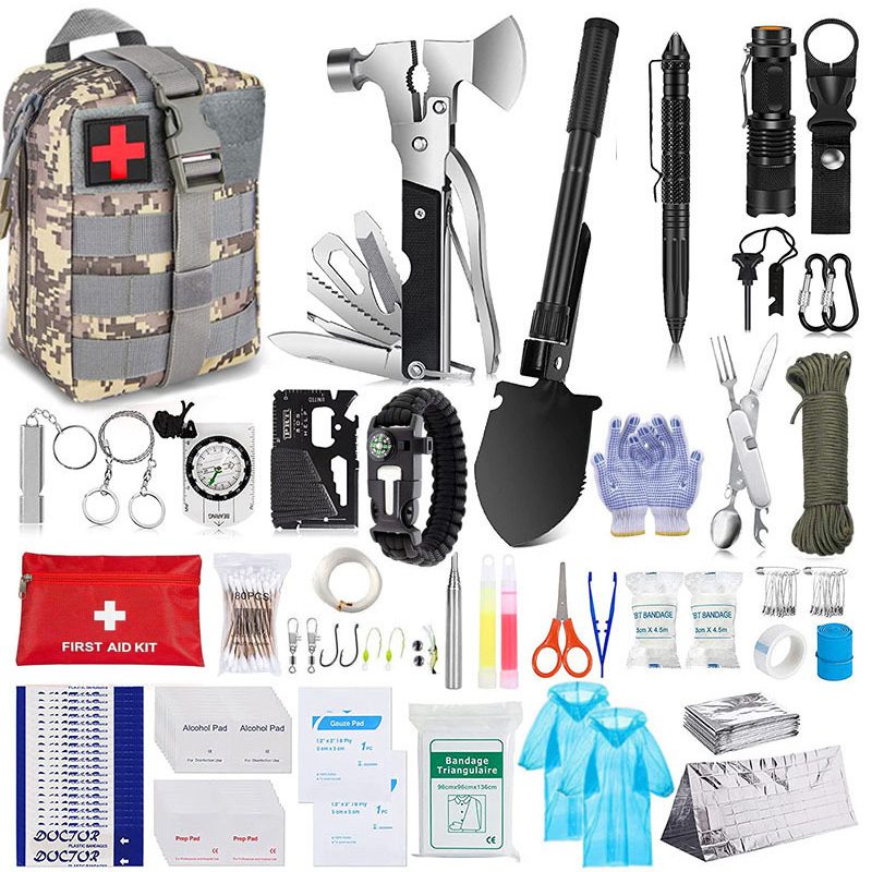 Xtreme | All-in-One Outdoor Survival Kit – Emergency Gear & First Aid Set (XTR-HKN125) Multi Tool · Accessory Canadian Distributor