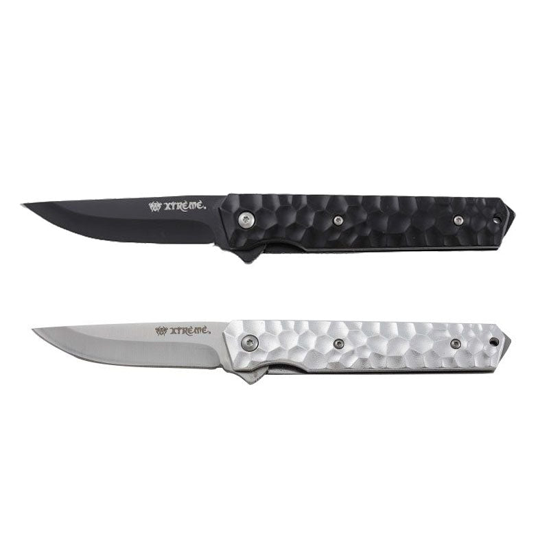 Xtreme | 8.07″ Pocket Knife – Folding Drop Point Blade with Aluminum Handle & Glass Breaker (XTR-HKN131) Folding Knife Canadian Distributor