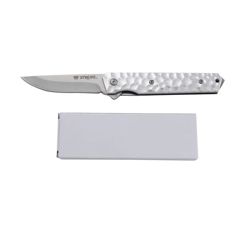 Xtreme | 8.07″ Pocket Knife – Folding Drop Point Blade with Aluminum Handle & Glass Breaker (XTR-HKN131) Folding Knife Canadian Distributor