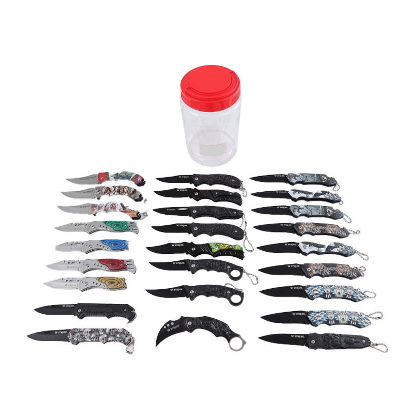 Xtreme | 26-Piece Pocket Knife Set in Jar – Stainless Steel Folding Knives (XTR-HKN138) Folding Knife Canadian Distributor