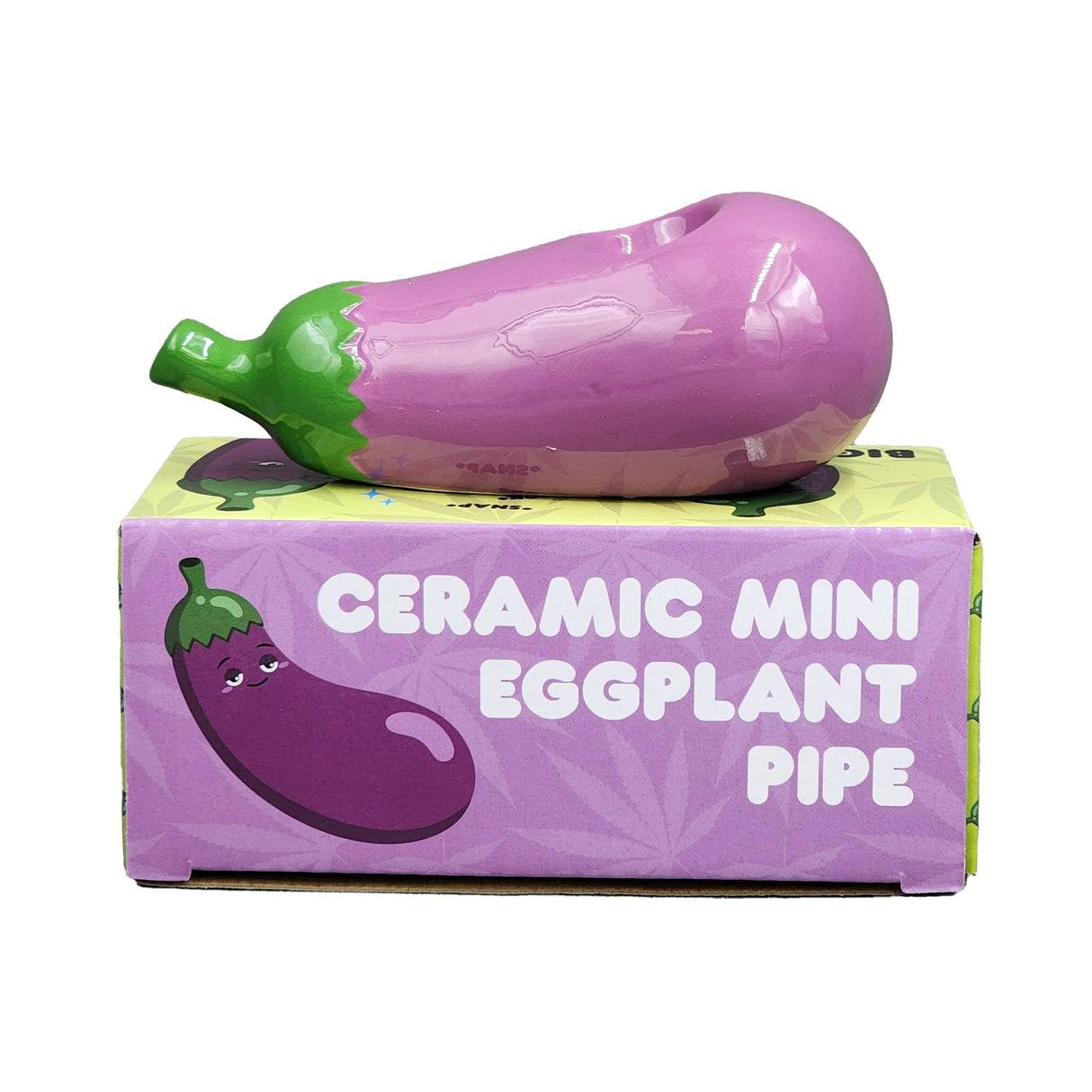 mini eggplant pipe Ceramic Pipe Roast and Toast Gifts