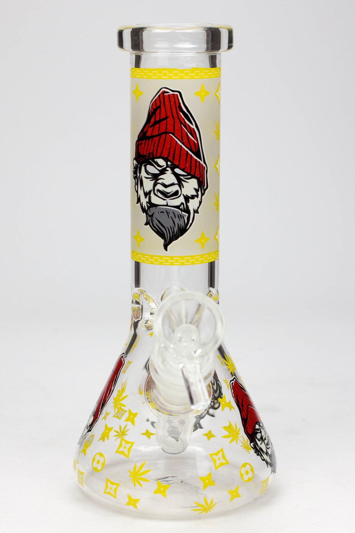 8" Gorilla glass water bong-8" Glow in the dark Glass Bong BANKA