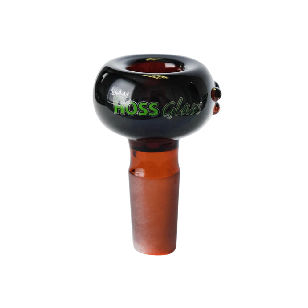 Hoss Glass | 14mm Full Color Super Thick Bowl Bowl · Banger · Oil Burner Smoking Cat Distribution Amber