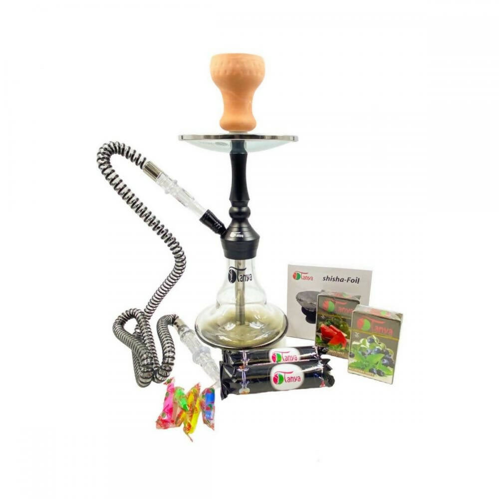 Tanya Basha Kit Hookah With Carrying Case Combo 16" Hookah Jatiimports LLC Black